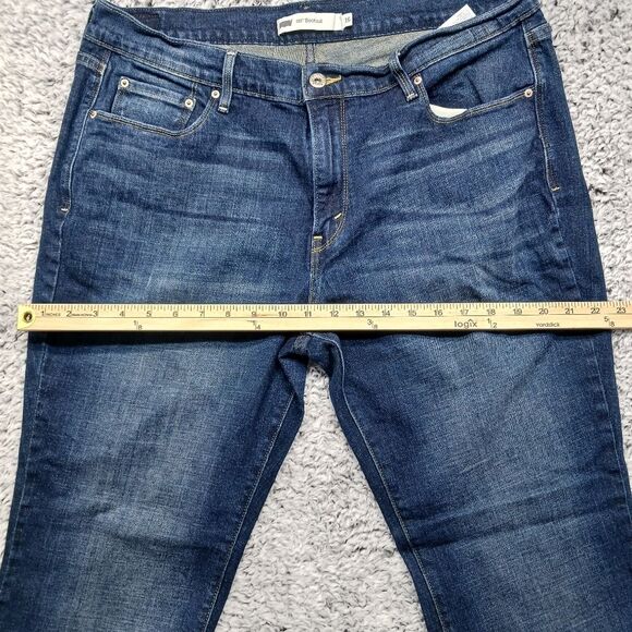 Levi 515 Boot Cut Red Tab Strech Denim Jeans/ Pant Woman's size 16 - Picture 6 of 15